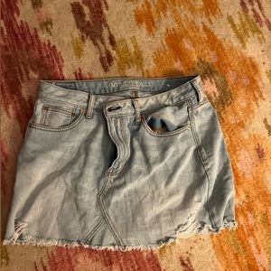 American eagle jean skirt